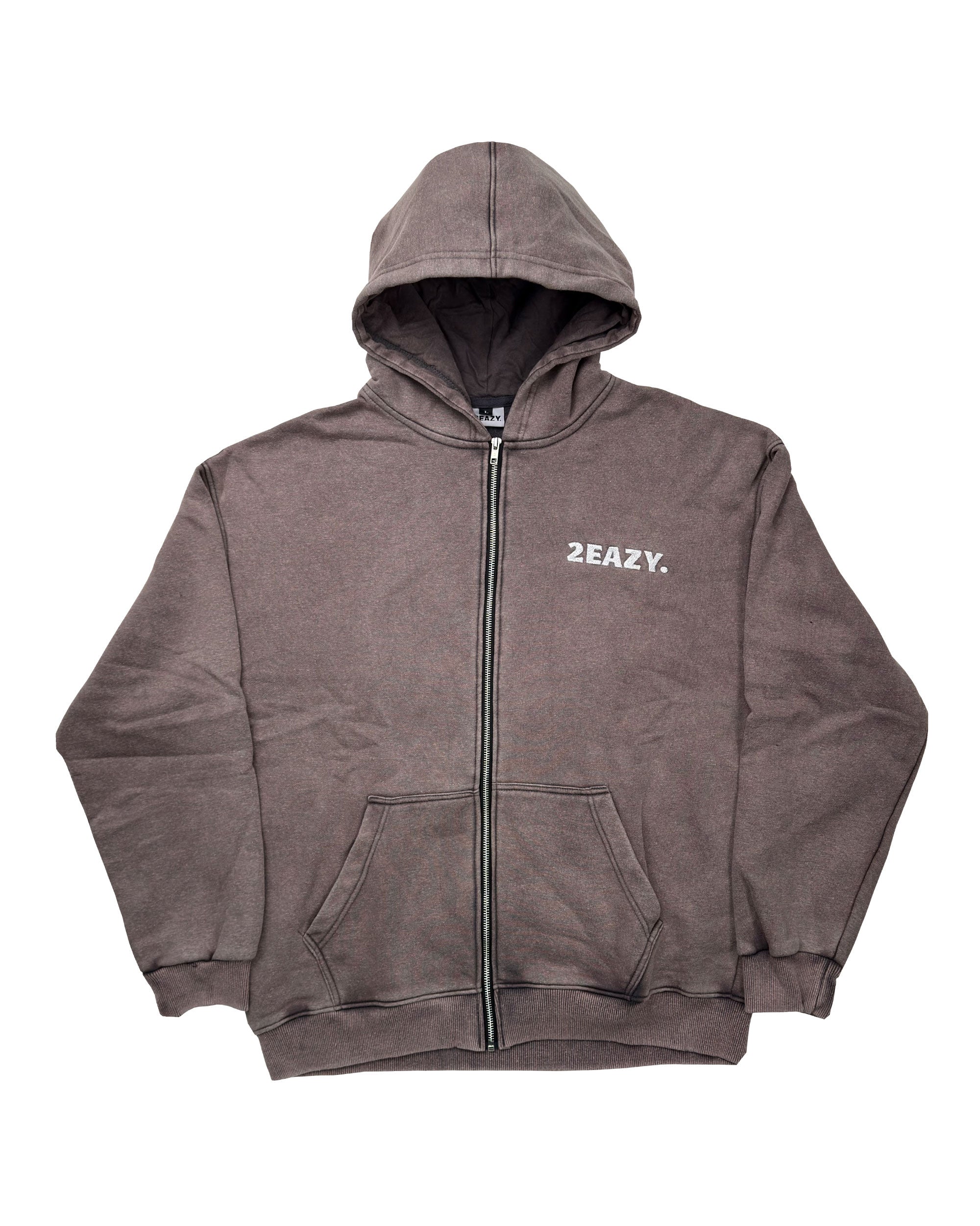 Full Zip Hoodie : Autumn Brown